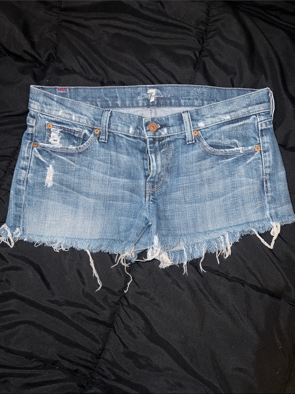 Seven For All Mankind distressed jeans shorts